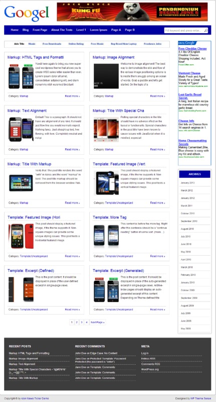 Product picture Google theme for wordpress