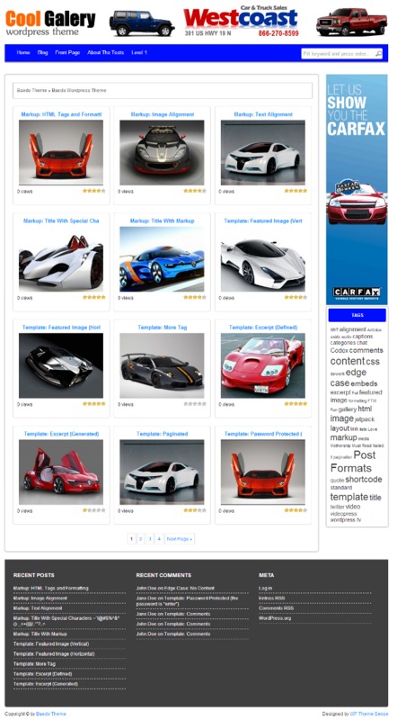 Product picture Cool Gallery wallpaper theme for wordpress